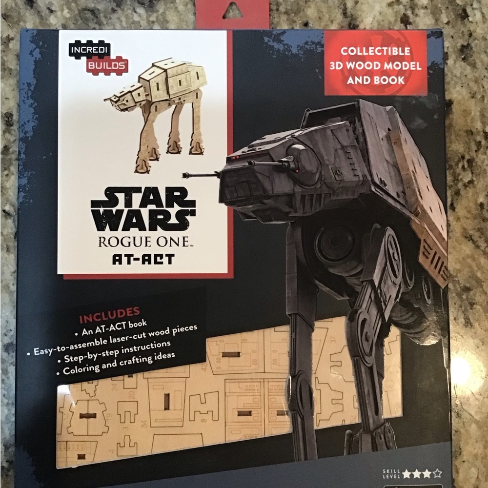 New Star Wars Rogue One AT-ACT 3D Wood Model